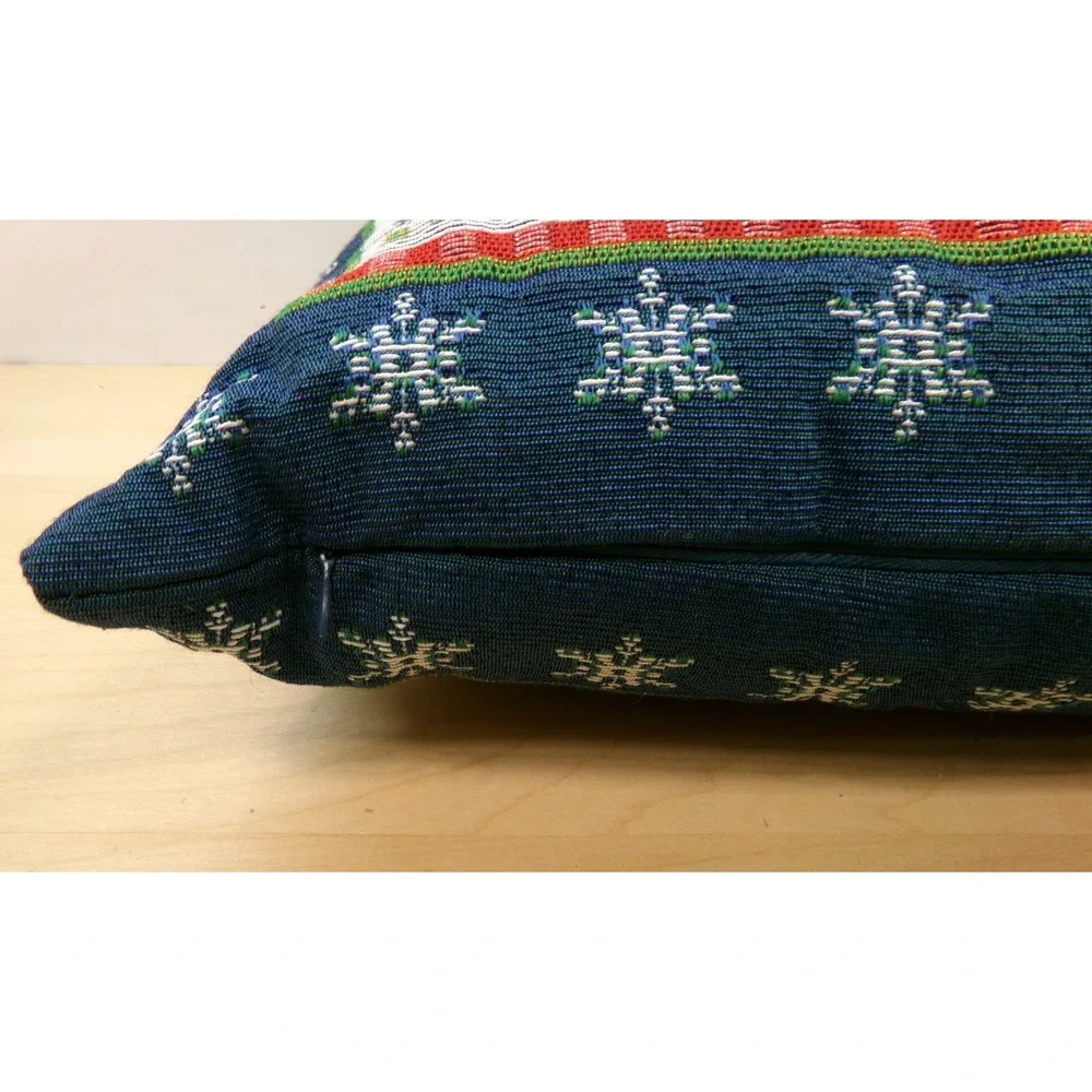 Christmas Tapestry Pillow All Roads Lead Home for the‎ Holidays 17